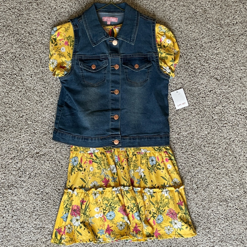 BCBG Girls Dress 2 piece set